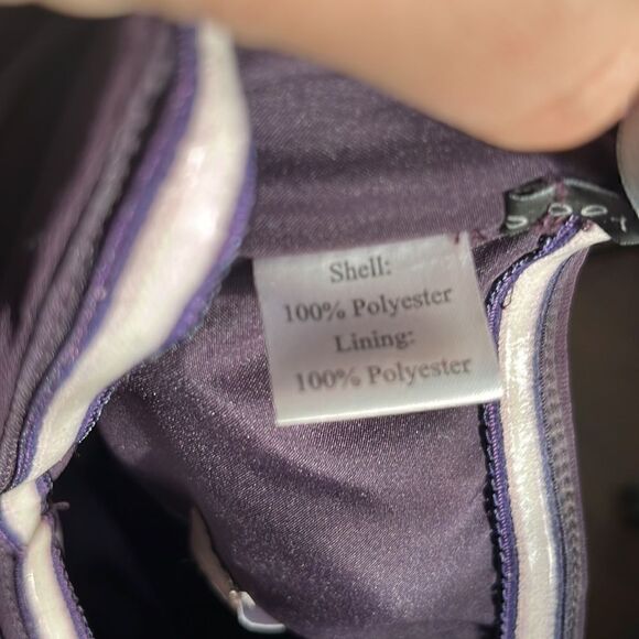 Jenny Yoo Collection Deep Purple Maxi Strapless Wedding Dress Size 10 - Picture 5 of 8